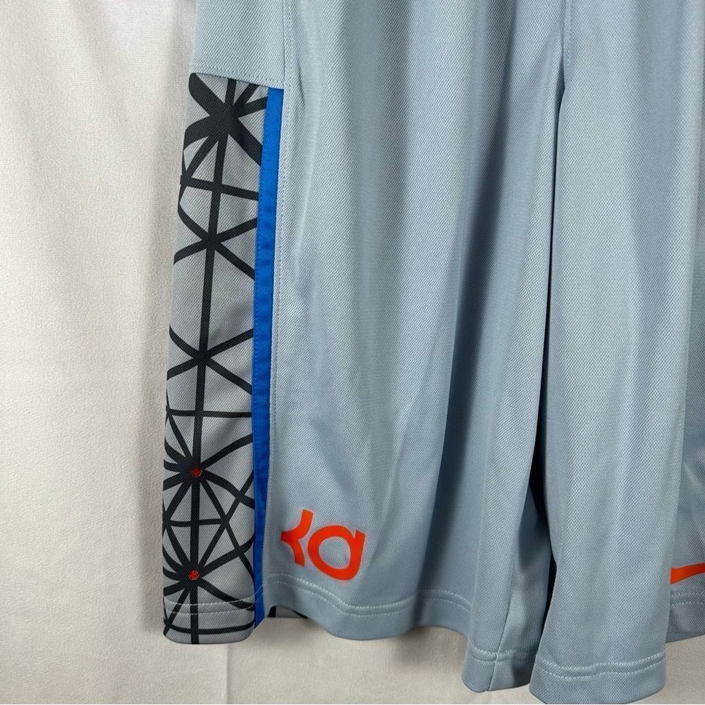 NWT Nike Men’s Kevin Durant KD Light Blue & Gray Dri-Fit Basketball Shorts M - Picture 10 of 15